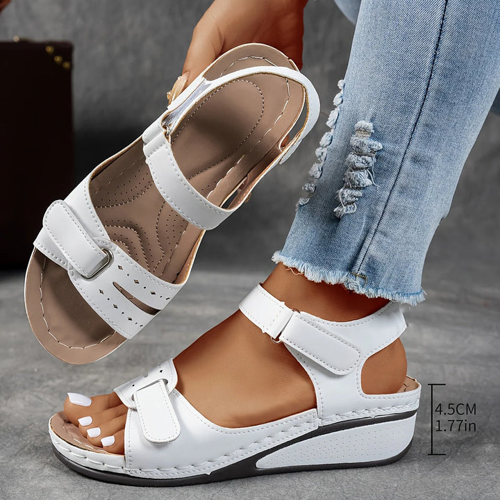 Elena – Comfortable Adjustable Wedge Sandals