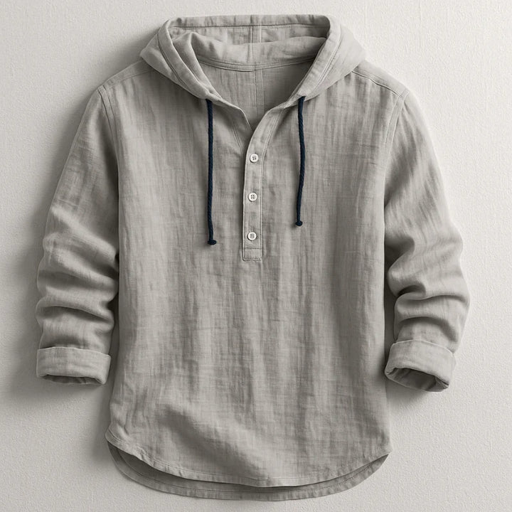 Ethan – Casual Linen Hooded Shirt
