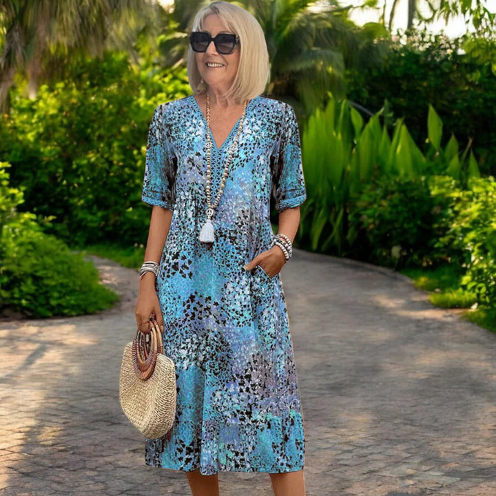 Mirelle – Comfortable Printed Midi Dress