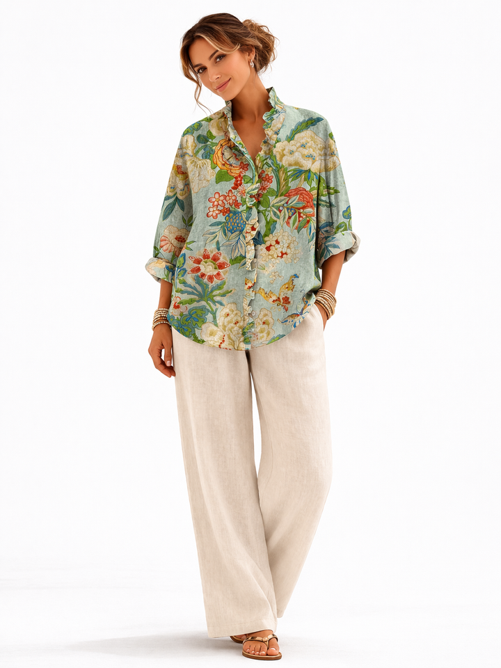 Mirella – Vintage Bloom Blouse