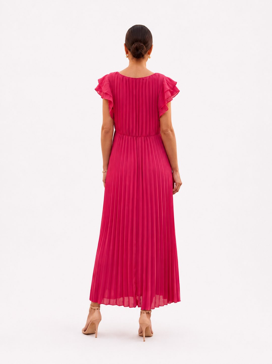 Linda – Elegant Pleated Maxi Dress