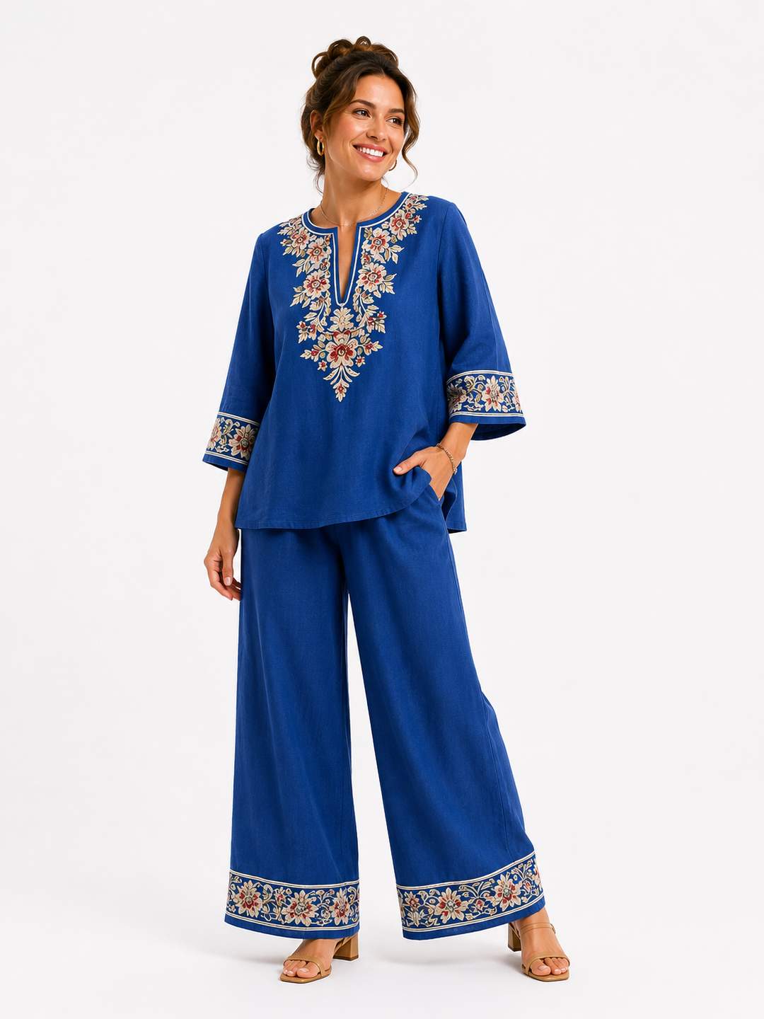 Celeste™ | Luxe Embroidered Two-Piece Set