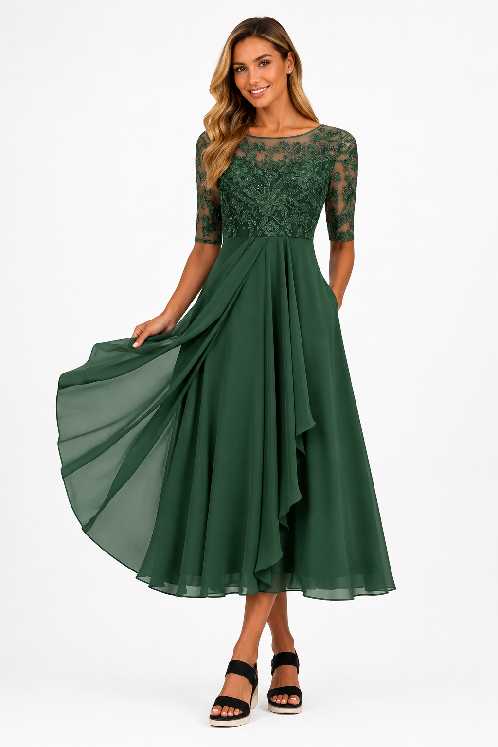 Seraphina™ | Elegant Lace Evening Dress