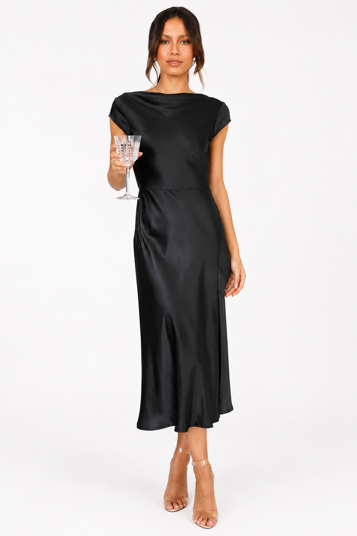 Celestine™ | Elegant Open-Back Evening Dress