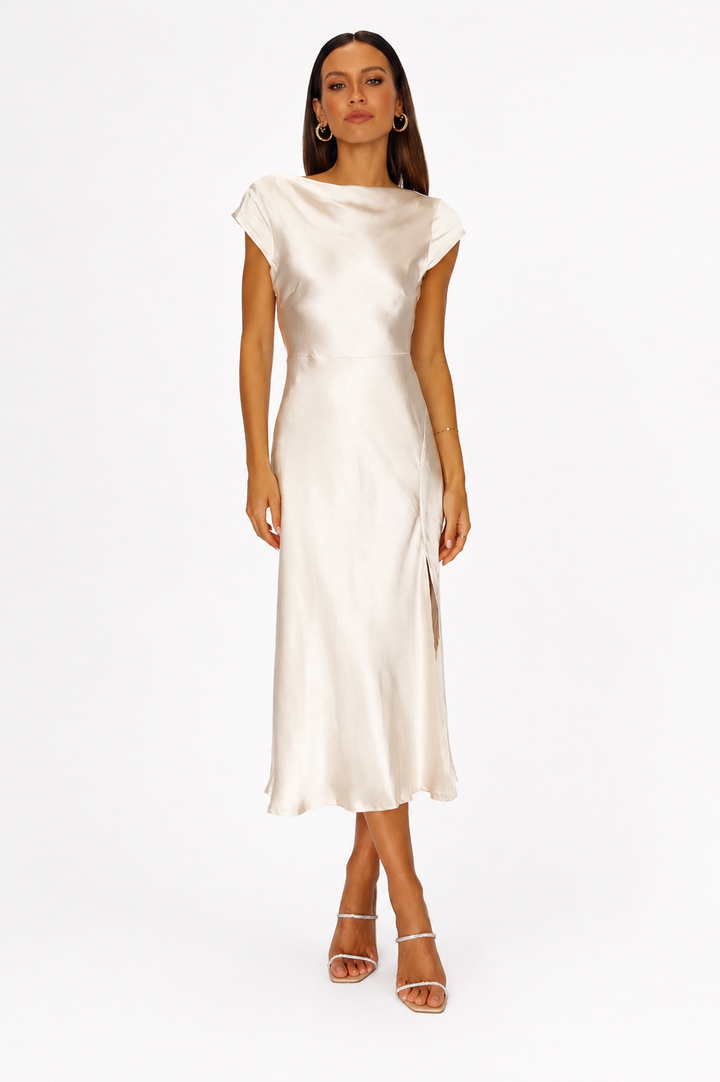 Celestine™ | Elegant Open-Back Evening Dress