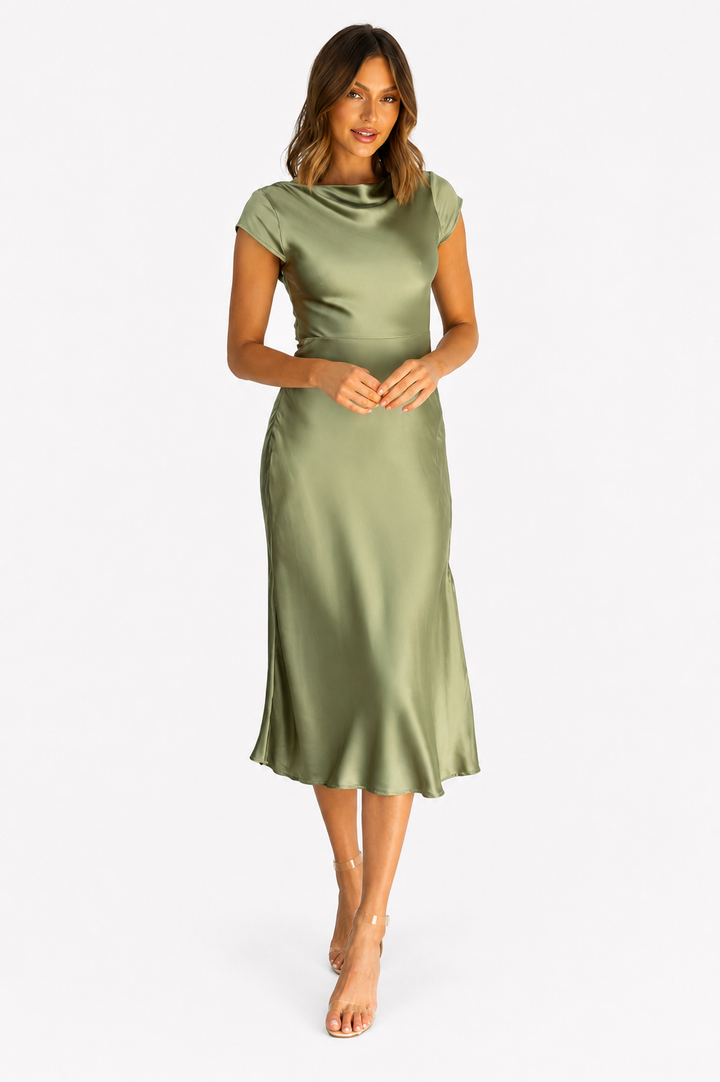 Celestine™ | Elegant Open-Back Evening Dress