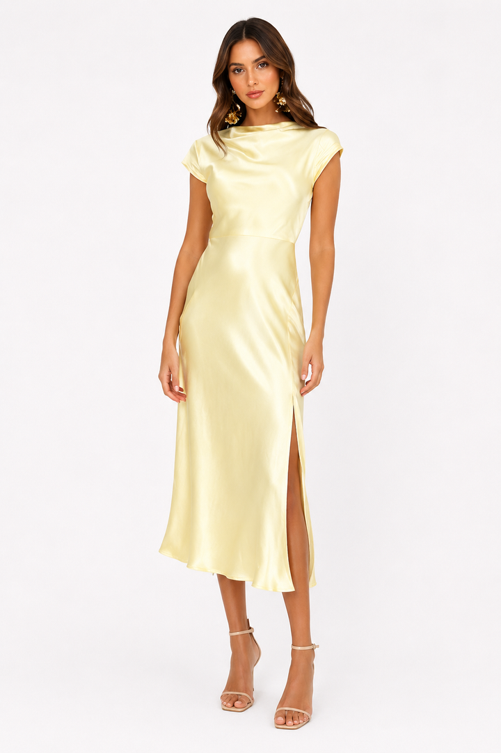 Celestine™ | Elegant Open-Back Evening Dress