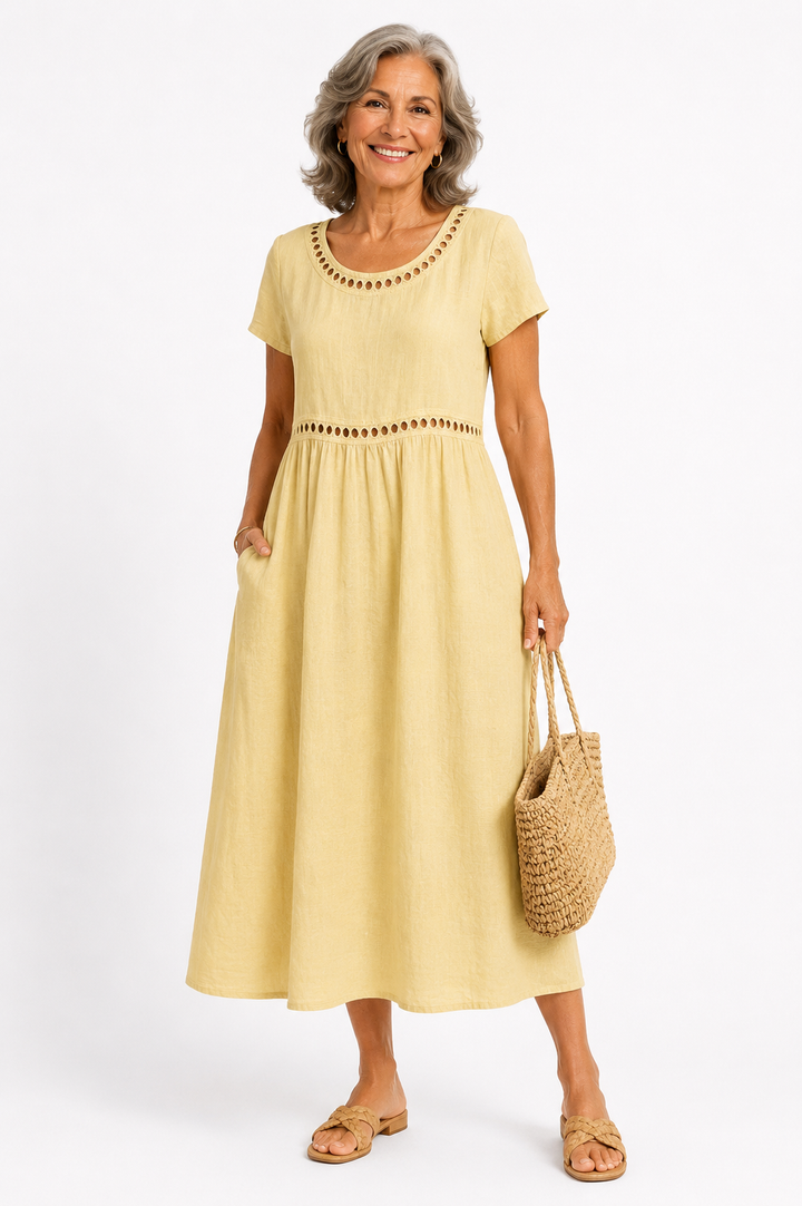 Aurelia™ – Effortless Grace Midi Dress