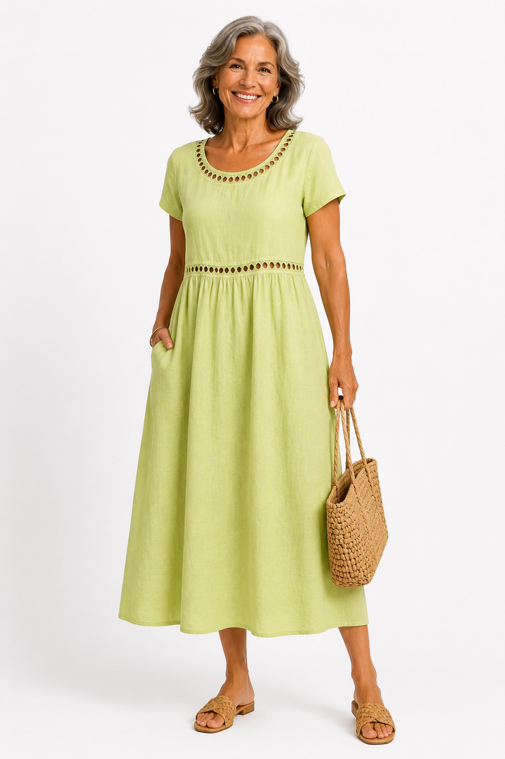Aurelia™ – Effortless Grace Midi Dress