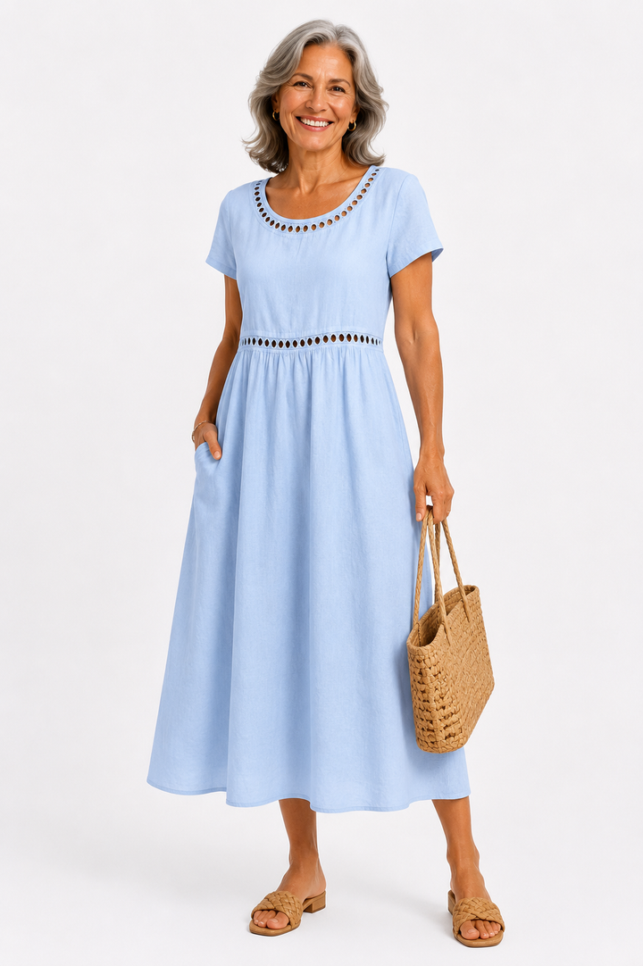 Aurelia™ – Effortless Grace Midi Dress