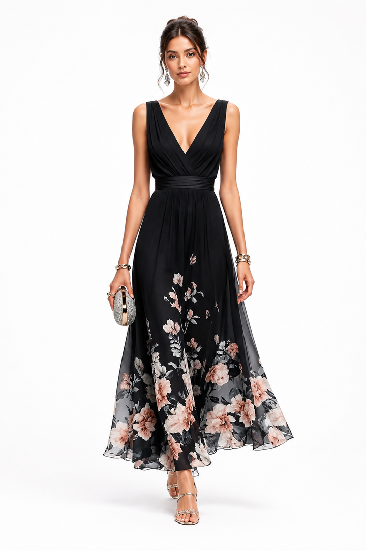 Evelisse™ | Floral Grace Evening Dress