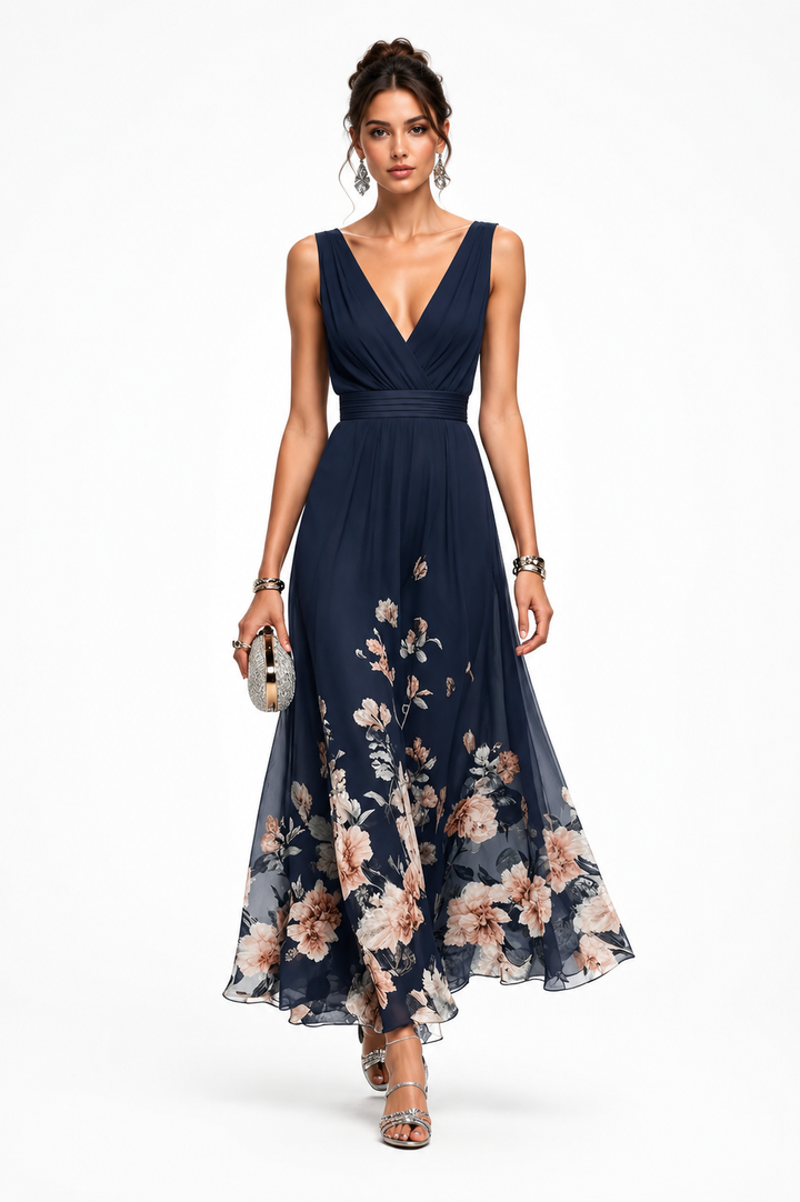 Evelisse™ | Floral Grace Evening Dress