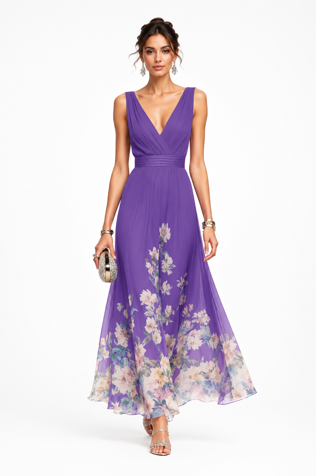 Evelisse™ | Floral Grace Evening Dress