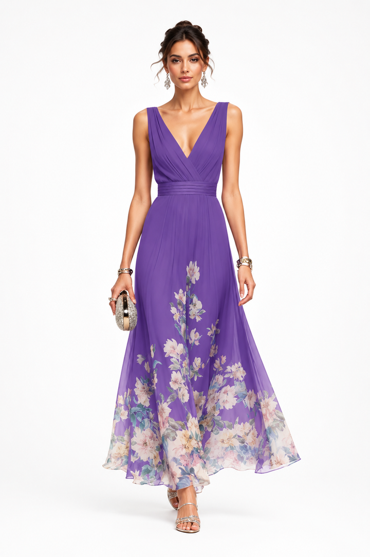 Evelisse™ | Floral Grace Evening Dress