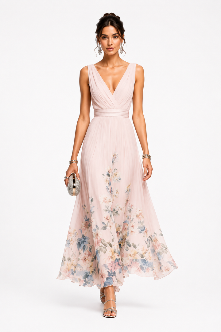 Evelisse™ | Floral Grace Evening Dress
