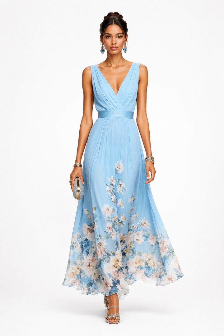 Evelisse™ | Floral Grace Evening Dress