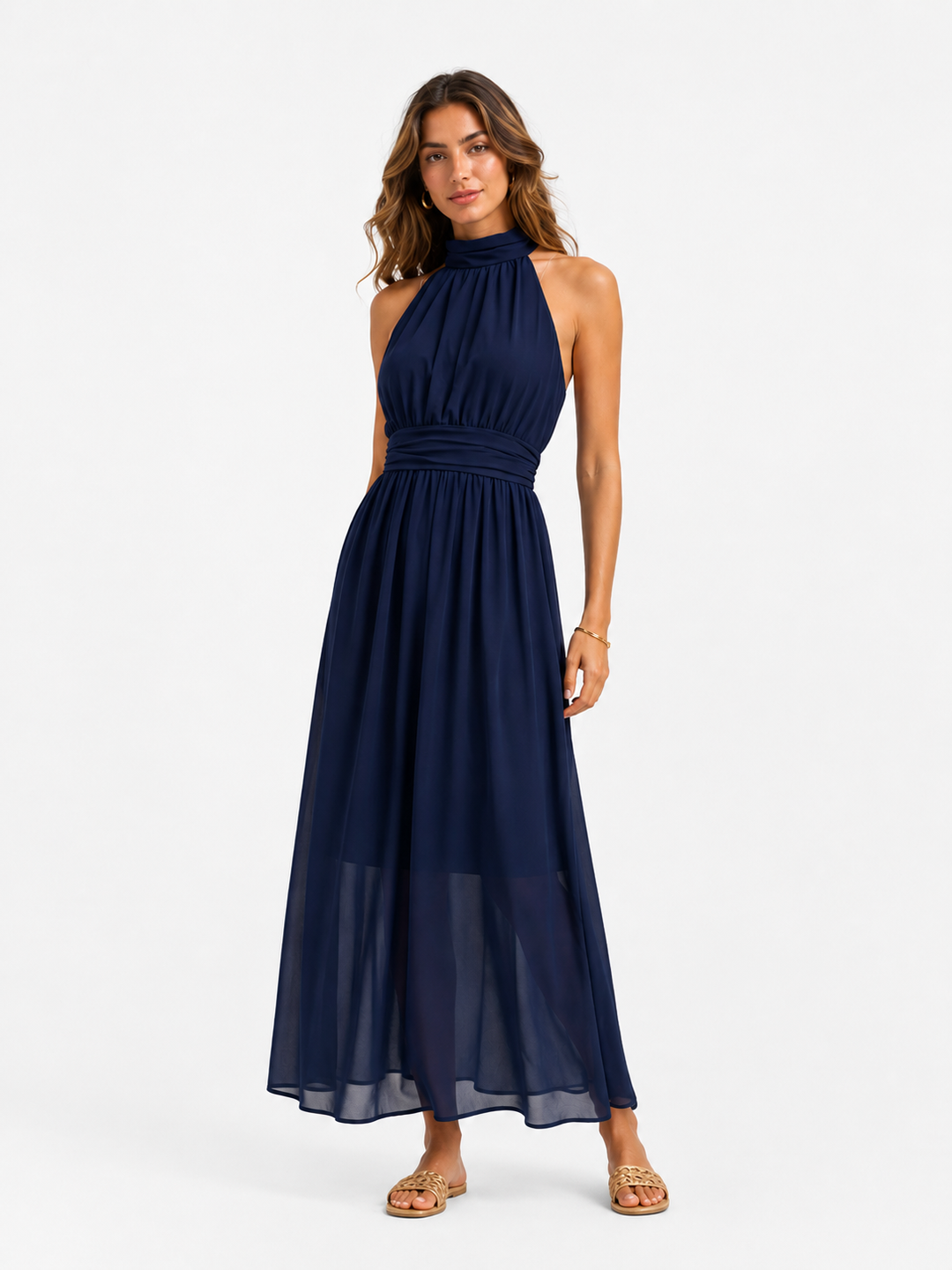 Aurora™ – Graceful Halter Maxi Dress