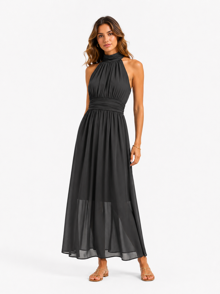 Aurora™ – Graceful Halter Maxi Dress