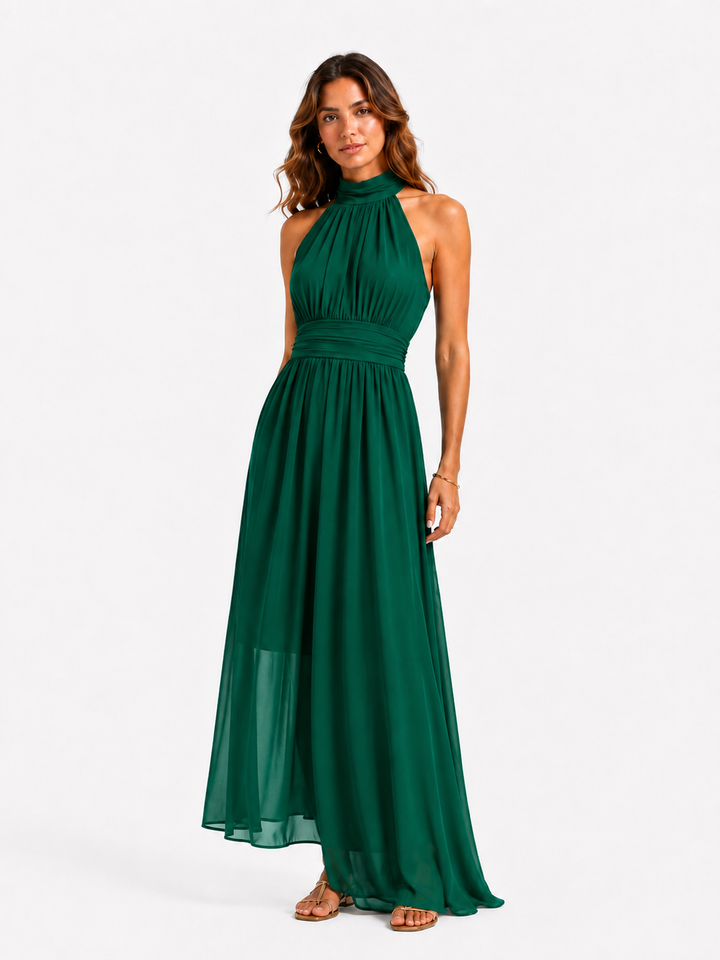 Aurora™ – Graceful Halter Maxi Dress