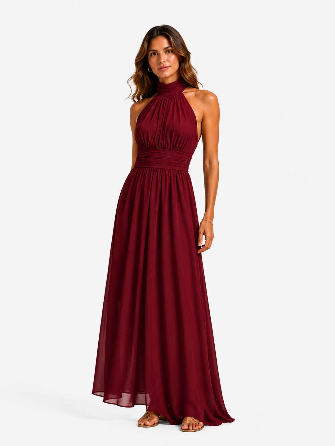 Aurora™ – Graceful Halter Maxi Dress