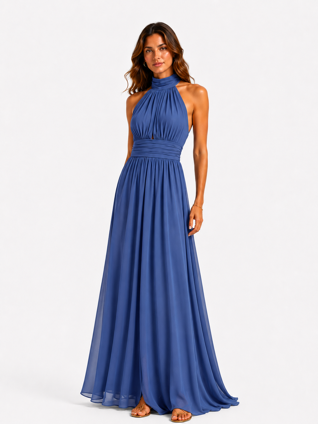 Aurora™ – Graceful Halter Maxi Dress