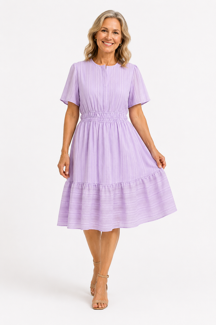 Rosalie™ – Grace Pleated Midi Dress