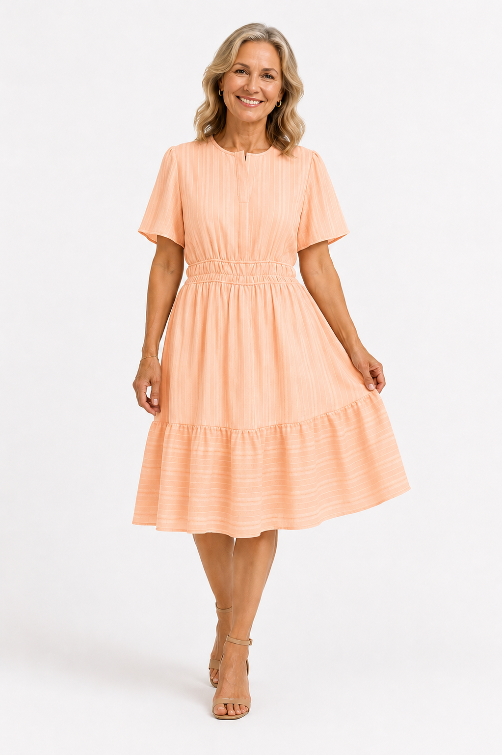 Rosalie™ – Grace Pleated Midi Dress