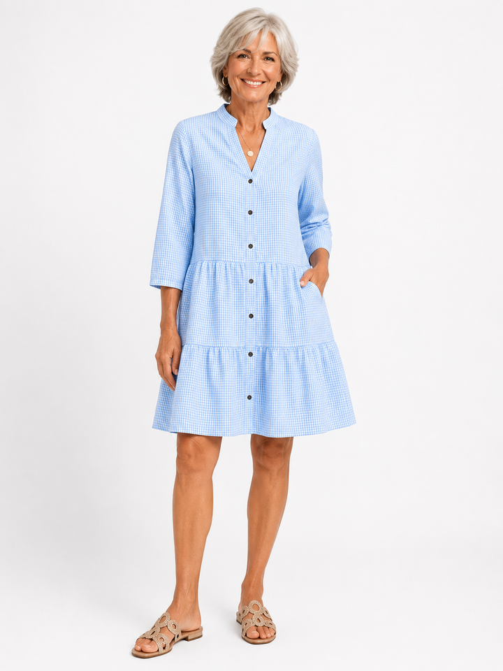 Romy™ – Gingham Breeze Jurk