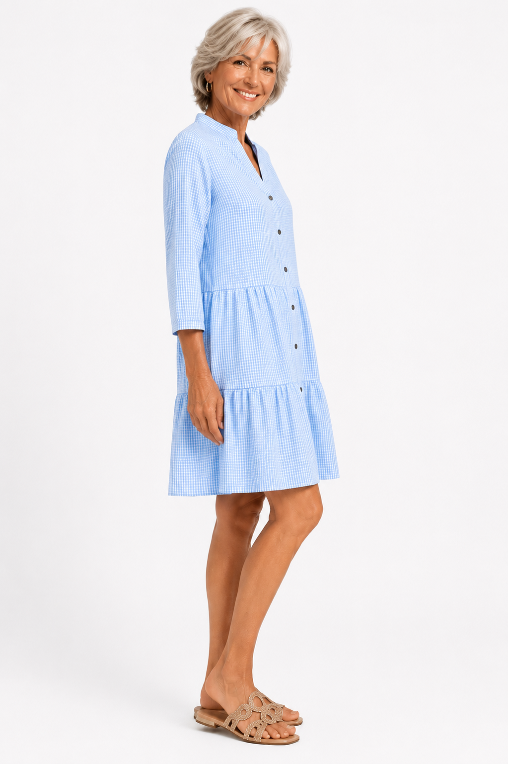 Romy™ – Gingham Breeze Jurk