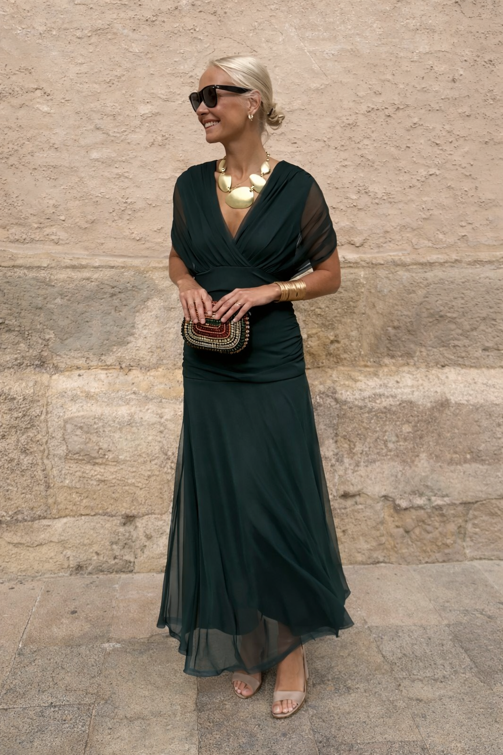 Amalia – Elegant Flowing Midi Dress