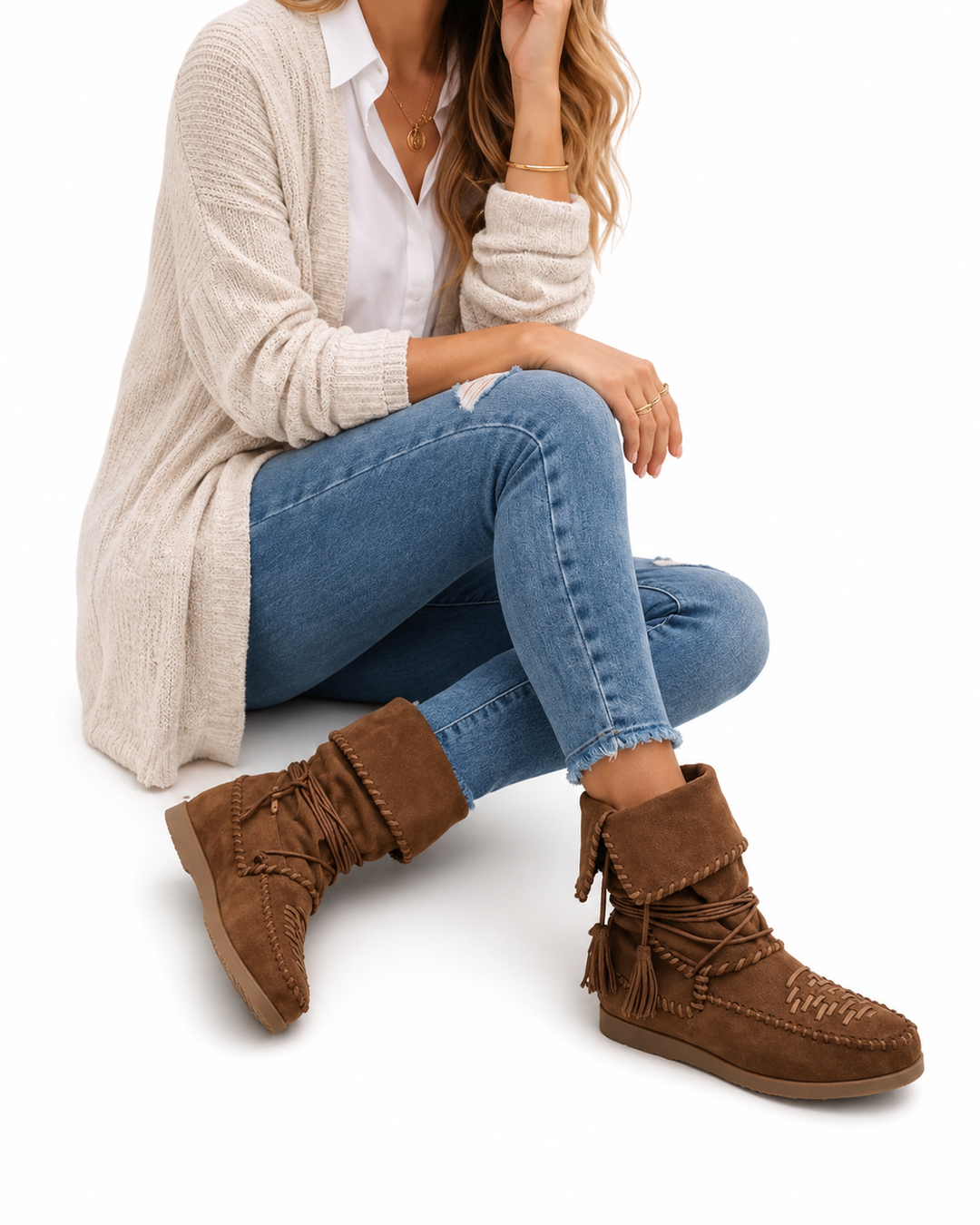 Sandra™ – Bohemian Tassel Ankle Boots