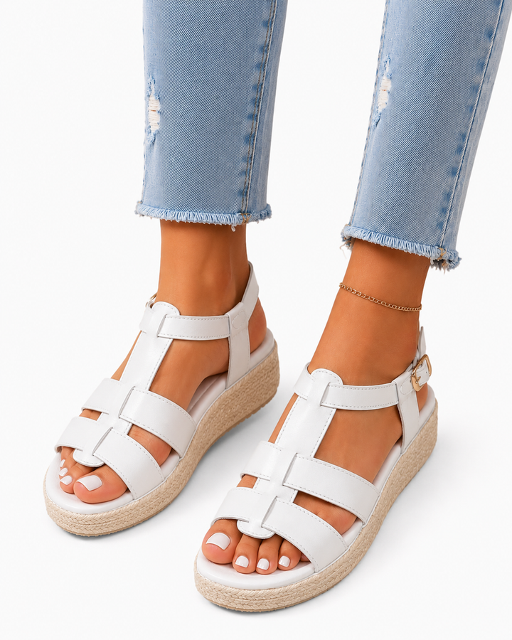 Sophia™ – Woven Platform Comfort Sandals