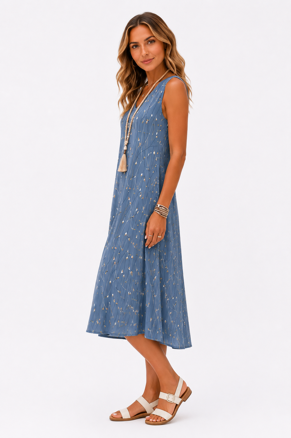 Diana™ – Floral Breeze Midi Dress