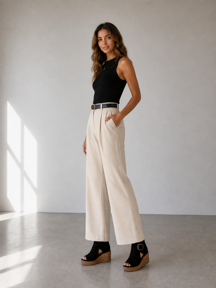 Romy – Elegant Buckle Wedge Sandals
