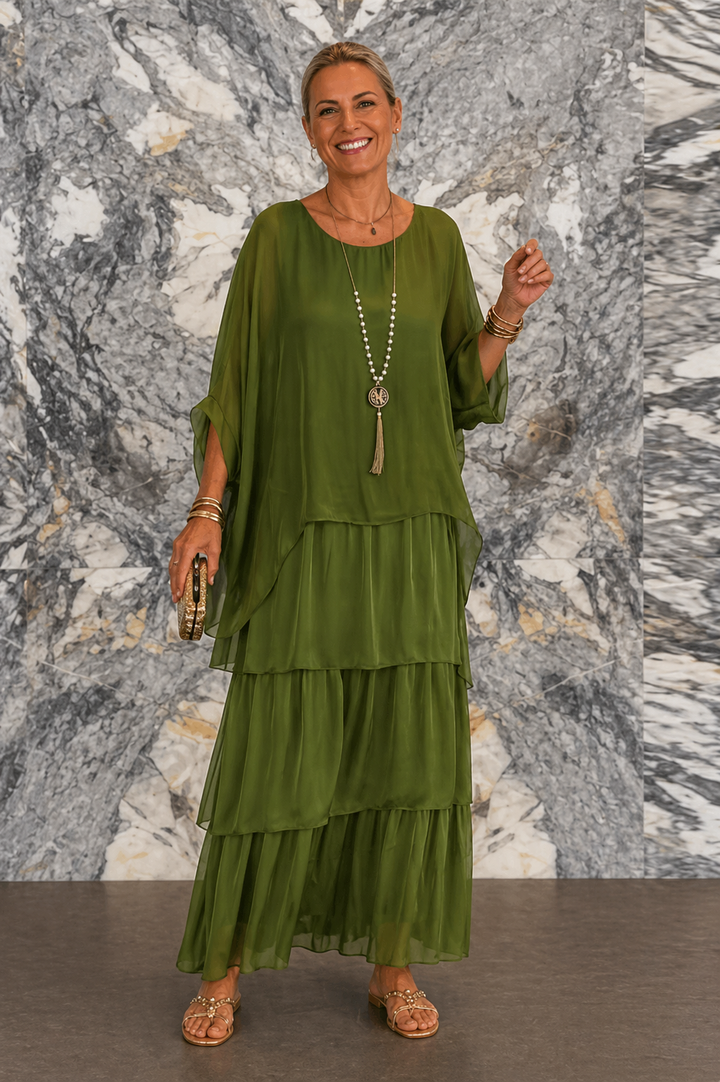 Marilou – Elegant Layered Maxi Dress
