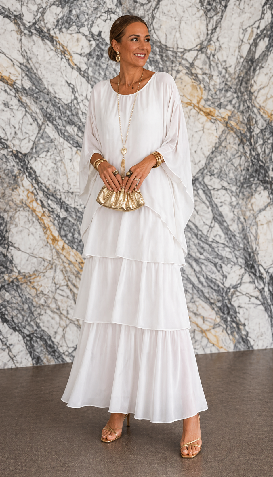 Marilou – Elegant Layered Maxi Dress