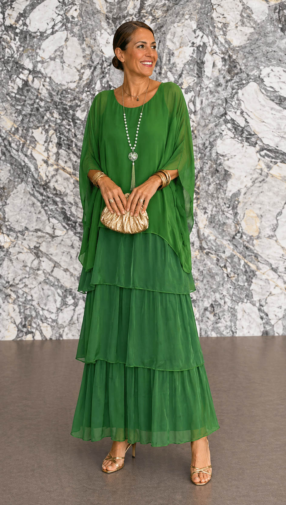 Marilou – Elegant Layered Maxi Dress