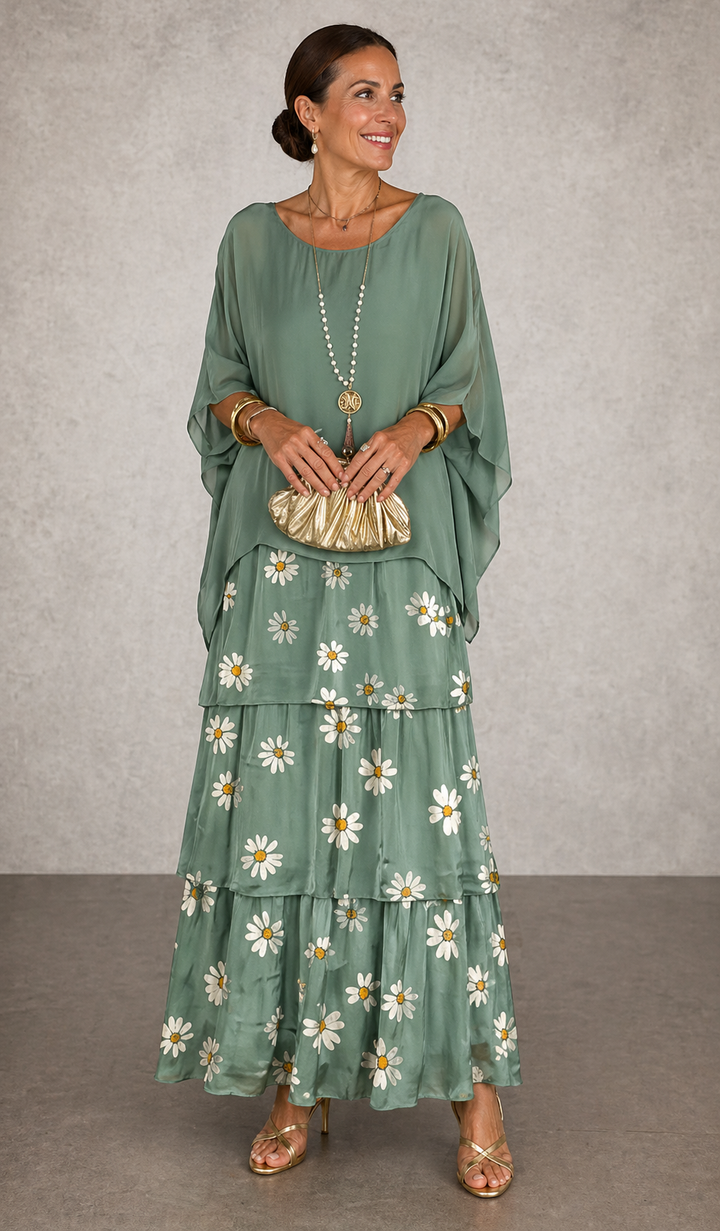 Marilou – Elegant Layered Maxi Dress