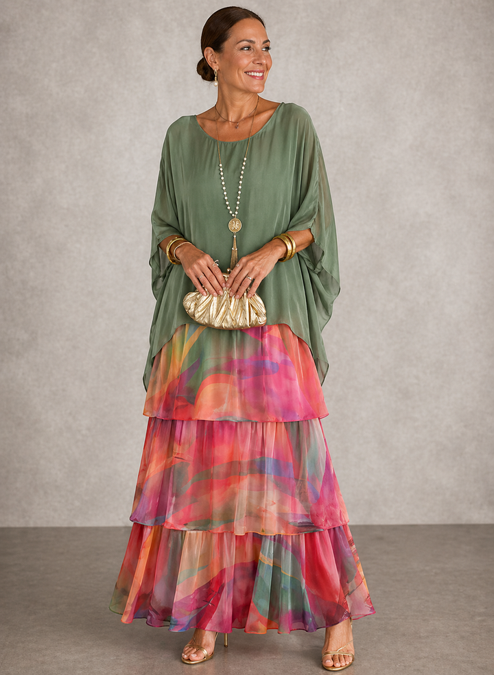 Marilou – Elegant Layered Maxi Dress