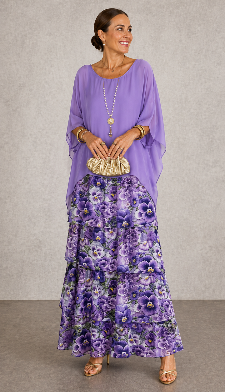 Marilou – Elegant Layered Maxi Dress