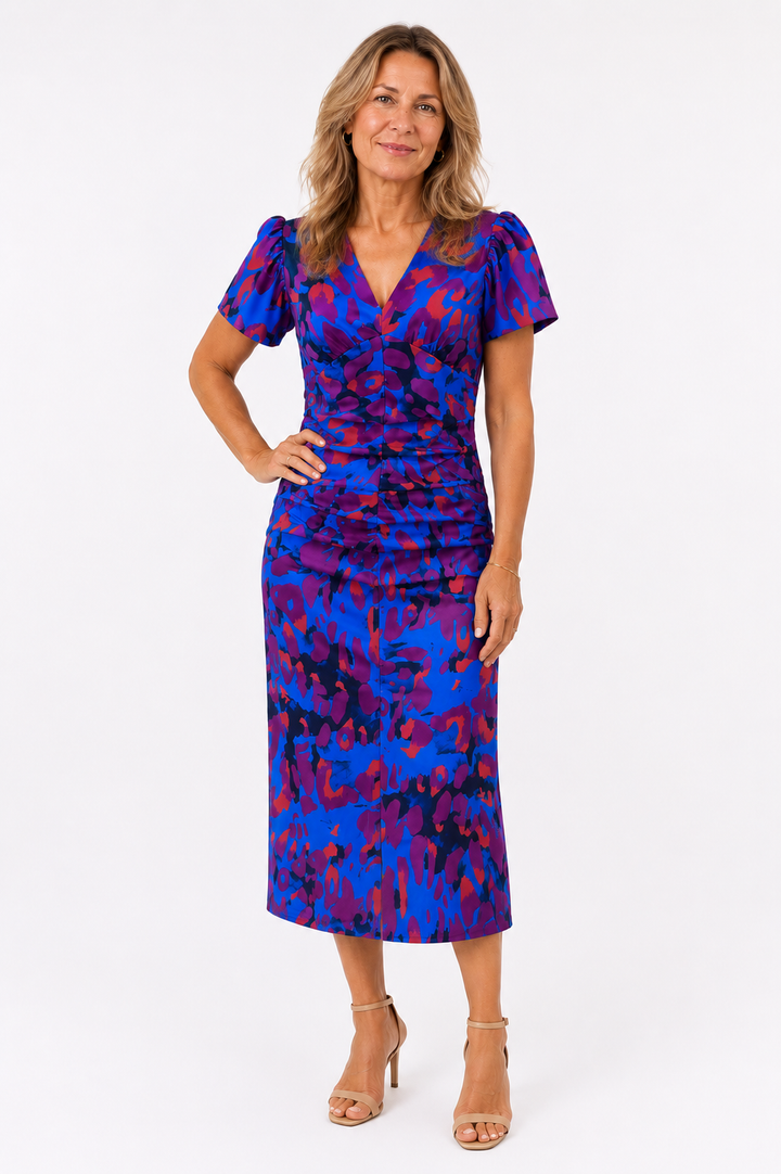 Maria™ – Sculpted Elegance Midi Dress