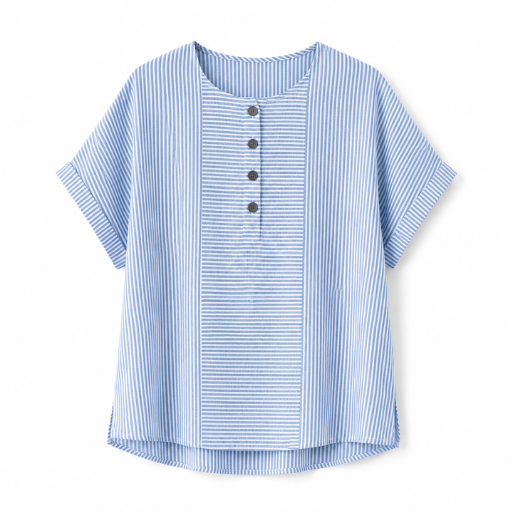 Marlou™ – Relaxed Stripe Comfort Blouse