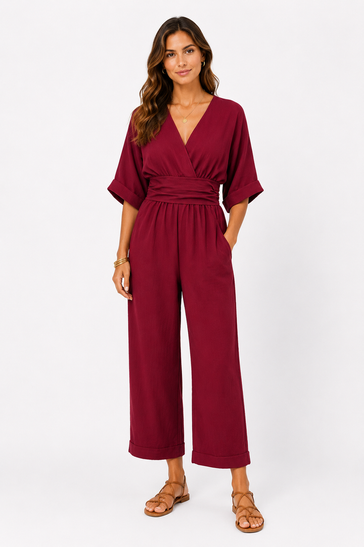 Elowen™ | Effortless Wrap Jumpsuit