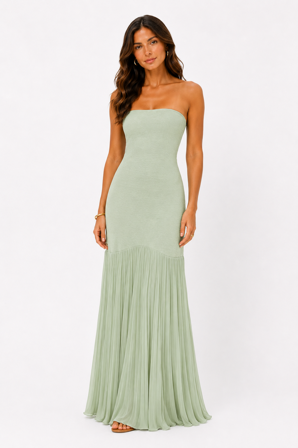 Seraphina™ | Pleated Elegance Maxi Dress