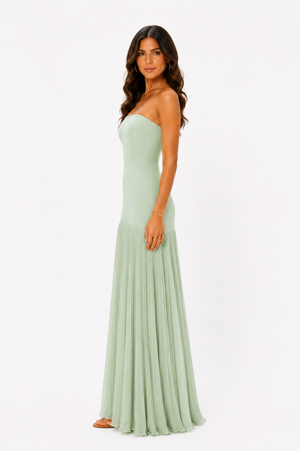 Seraphina™ | Pleated Elegance Maxi Dress