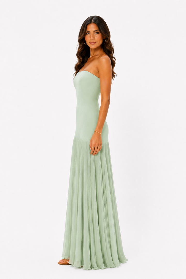 Seraphina™ | Pleated Elegance Maxi Dress
