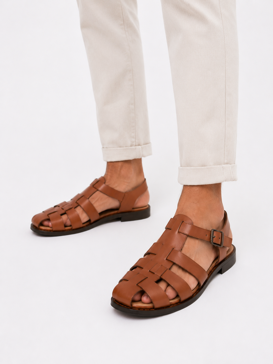 Fabian™ – Classic Fisherman Leather Sandals