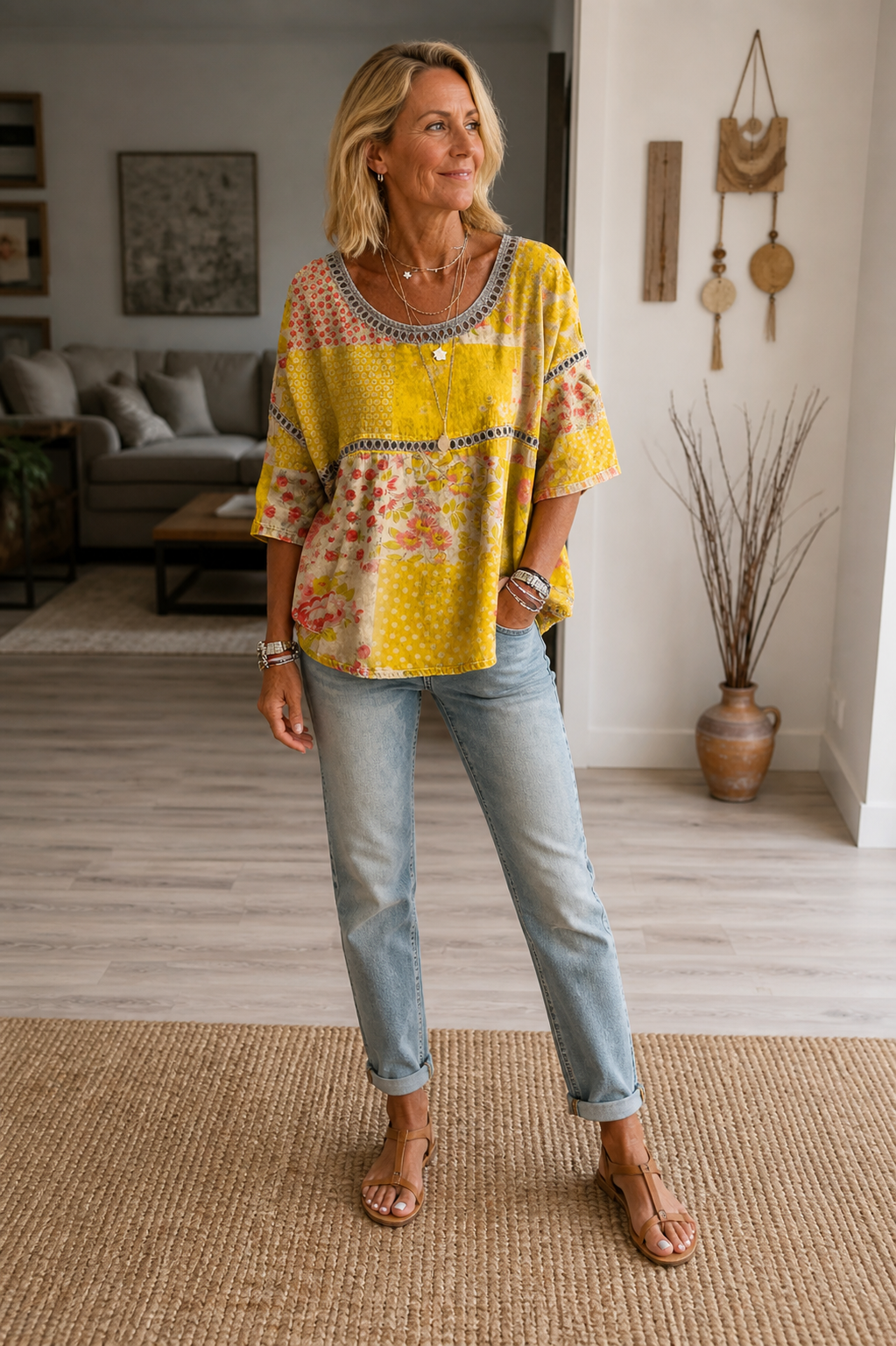 Bella – Bohemian Paisley Blouse