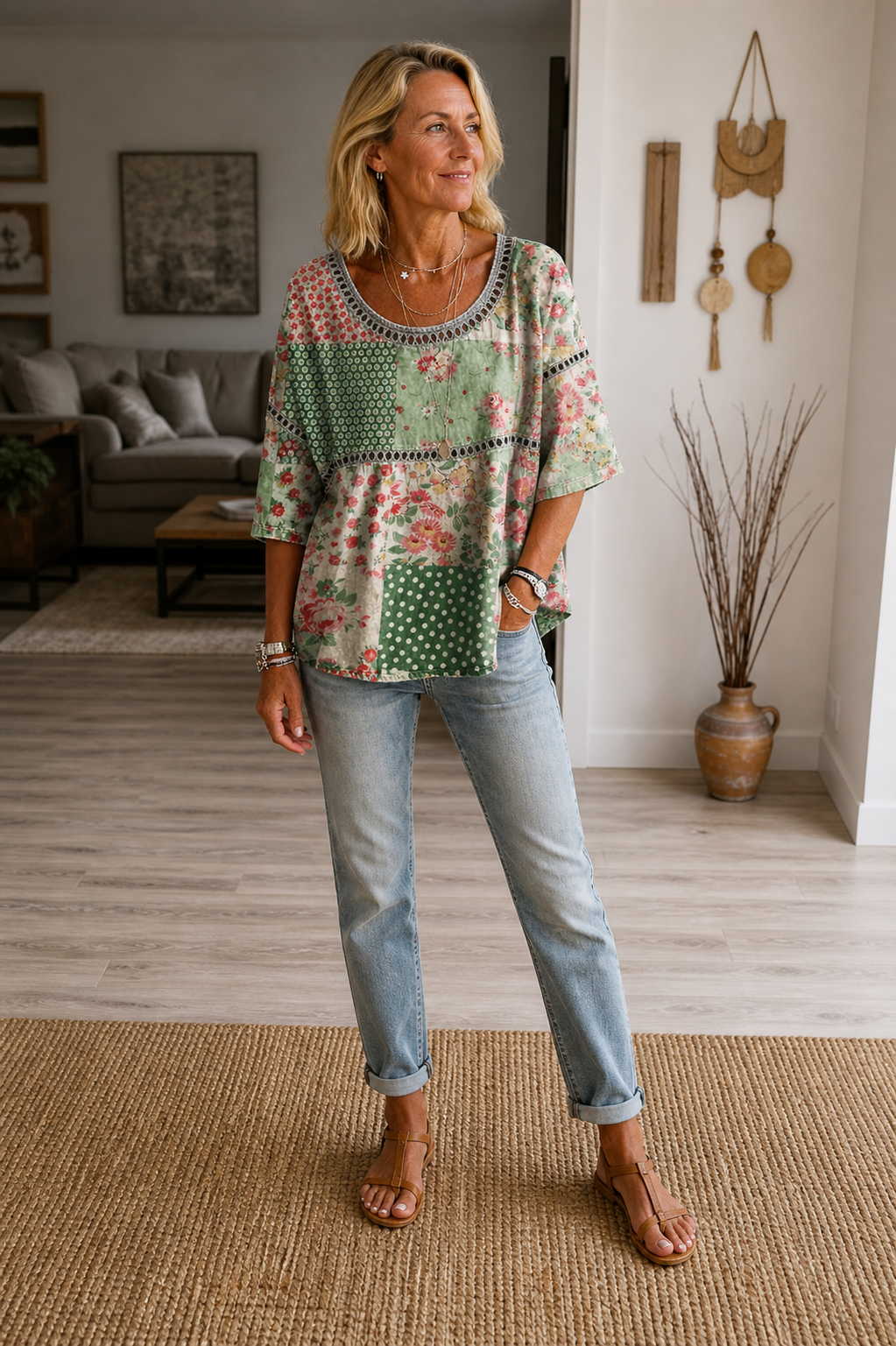 Bella – Bohemian Paisley Blouse