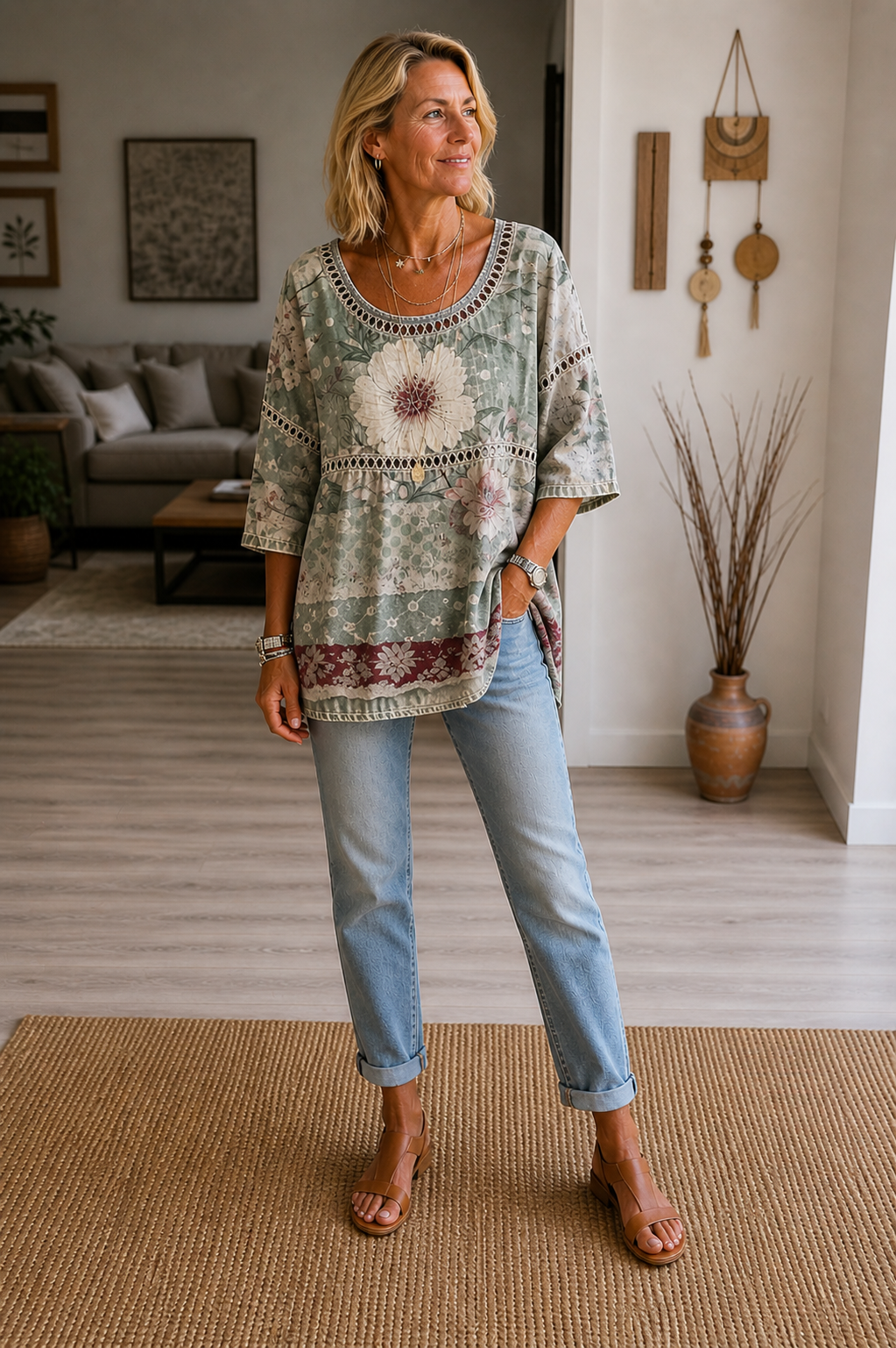 Bella – Bohemian Paisley Blouse